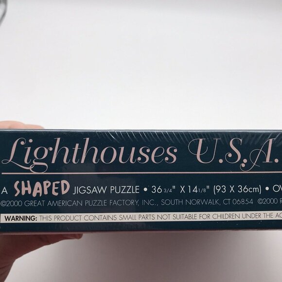 Vintage USA Lighthouse Jigsaw Puzzle 600+ Pieces America Ocean New Sealed READ - Picture 7 of 8